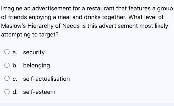 Imagine an advertisement for a restaurant that