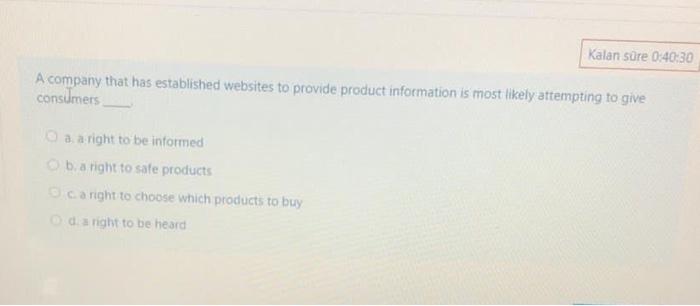 Kalan sre 0:40:30 A company that has established