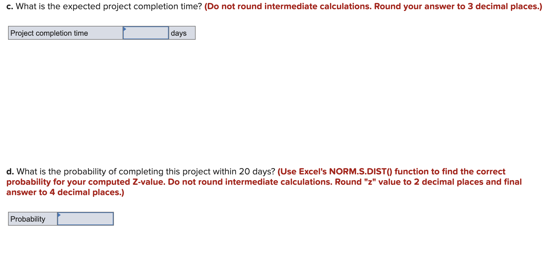 The following represents a project that should be