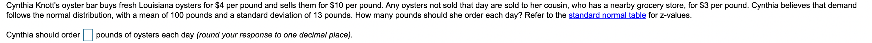 Cynthia Knott's oyster bar buys fresh Louisiana