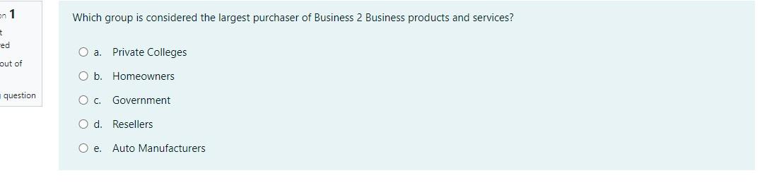 on 1 Which group is considered the largest