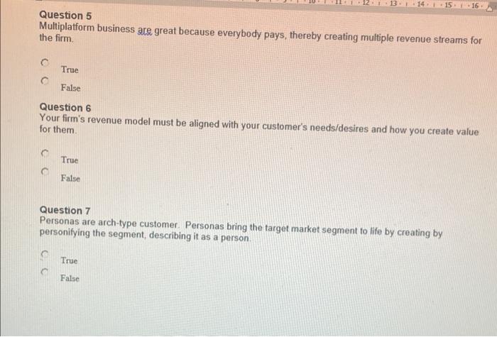 - 13 14 15 16 Question 5 Multiplatform business