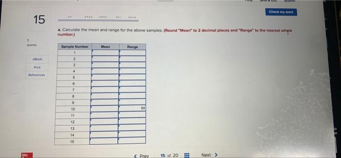 Help Save & Submit Check my w 15 Problem 10-25