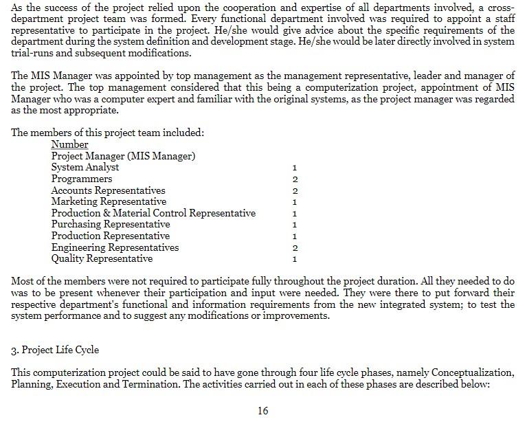Case Study 8: ABC's Computerization Project B