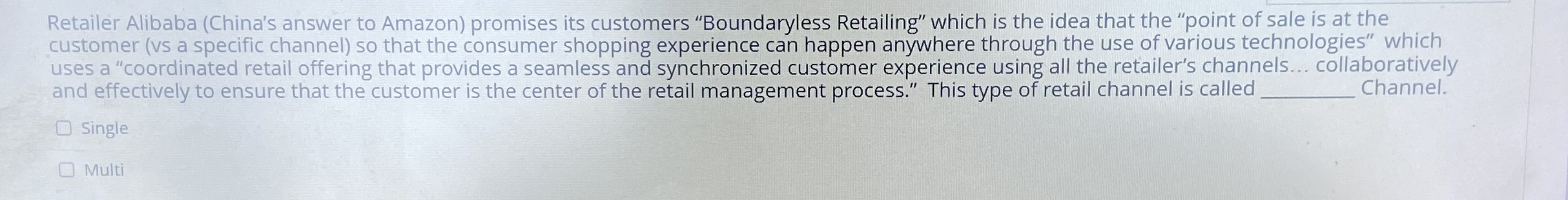 Retailer Alibaba ( China ' s answer to Amazon )