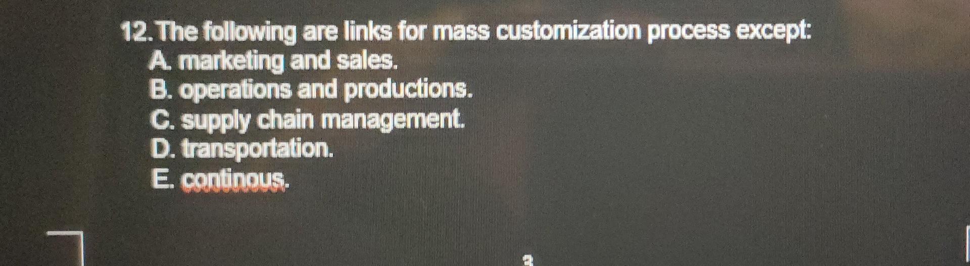 12. The following are links for mass