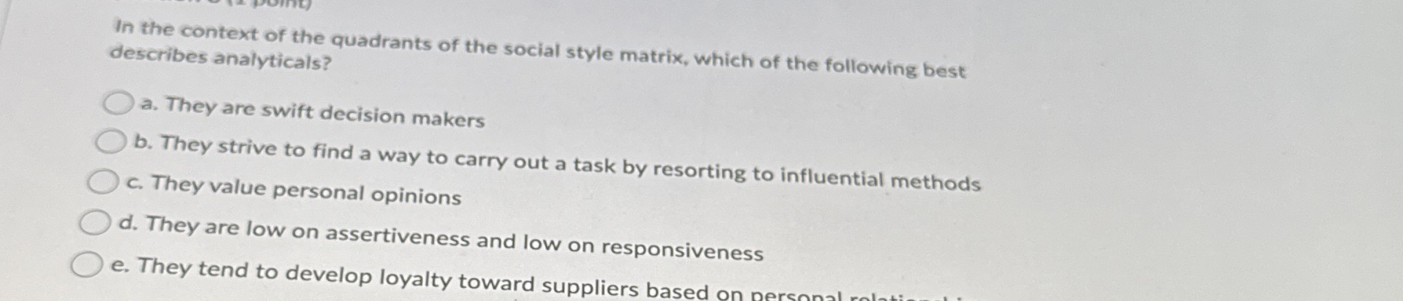 In the context of the quadrants of the social