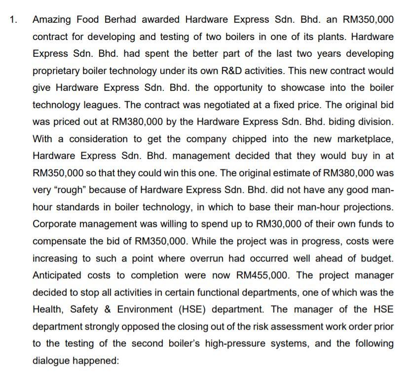 1. Amazing Food Berhad awarded Hardware Express