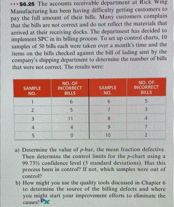 show the steps by steps in p-bar . . $6.25 The