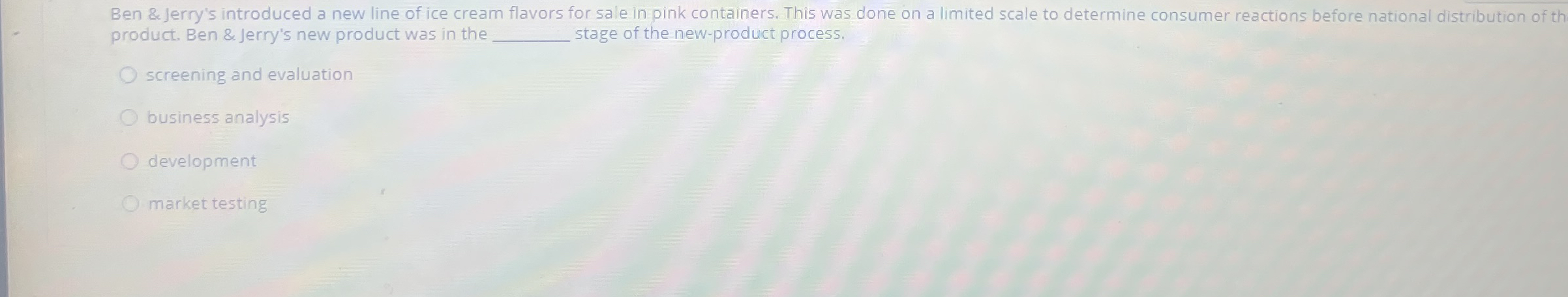 Ben & Jerry's introduced a new line of ice cream