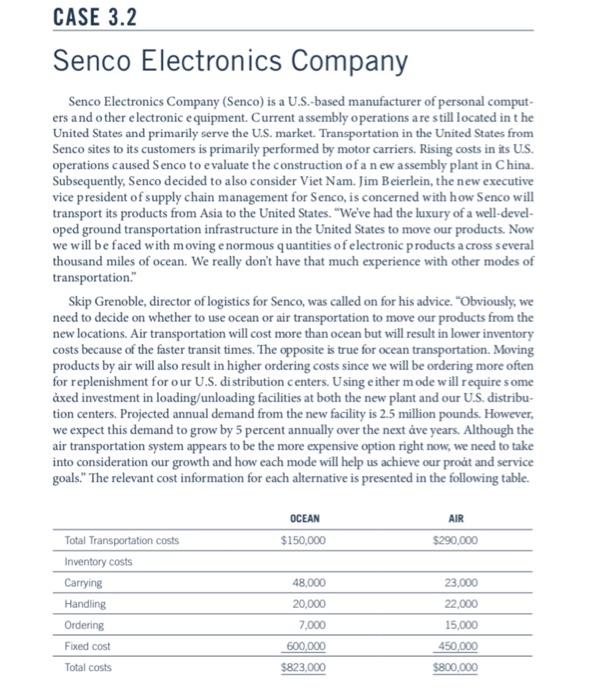 1. If you were Skip Grenoble, which alternative