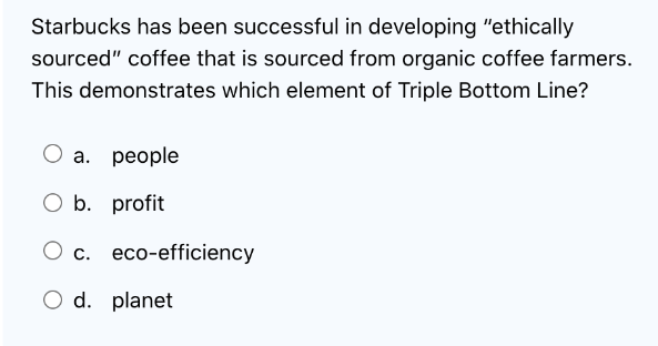 Starbucks has been successful in developing