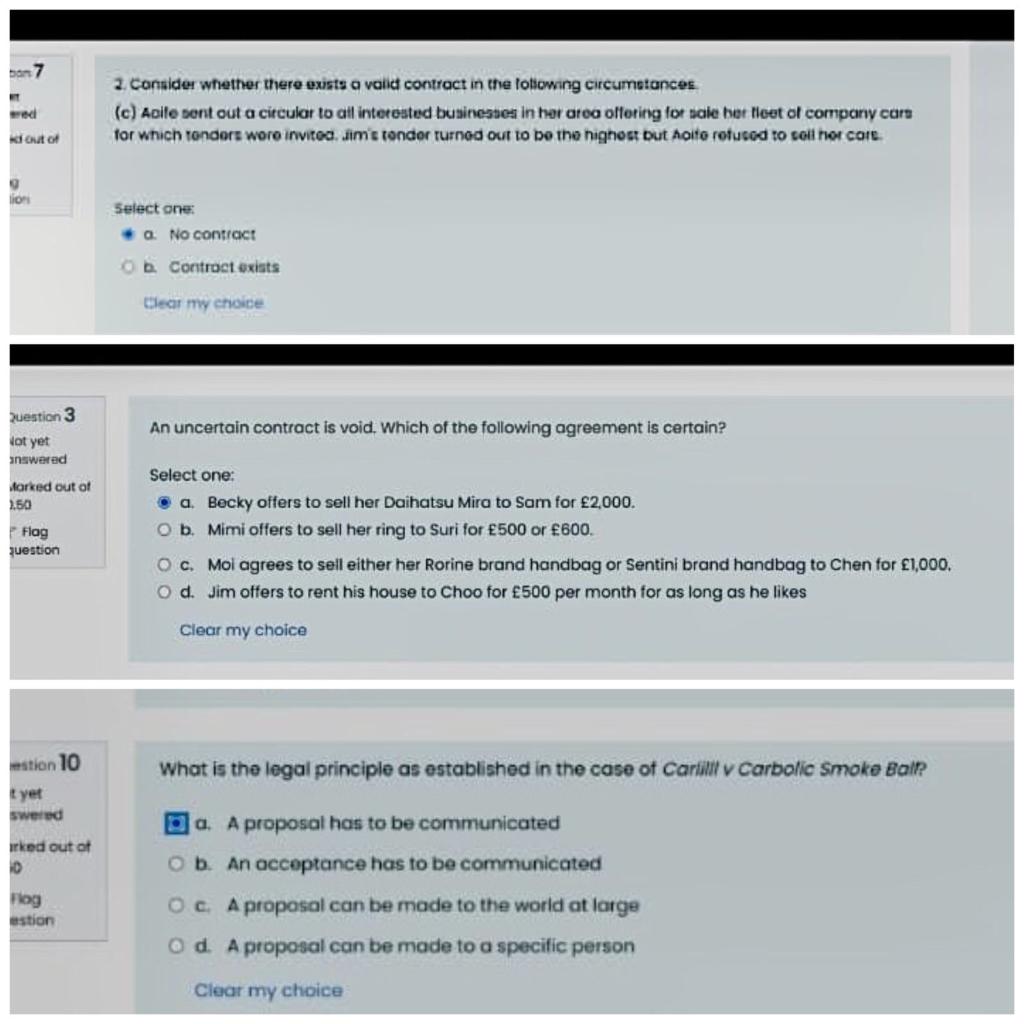 MCQ Course name : International business Law I