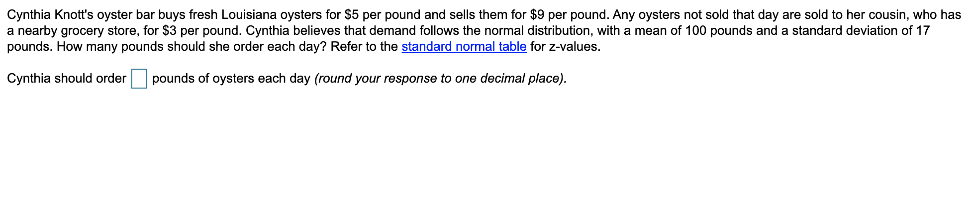 Cynthia Knott's oyster bar buys fresh Louisiana