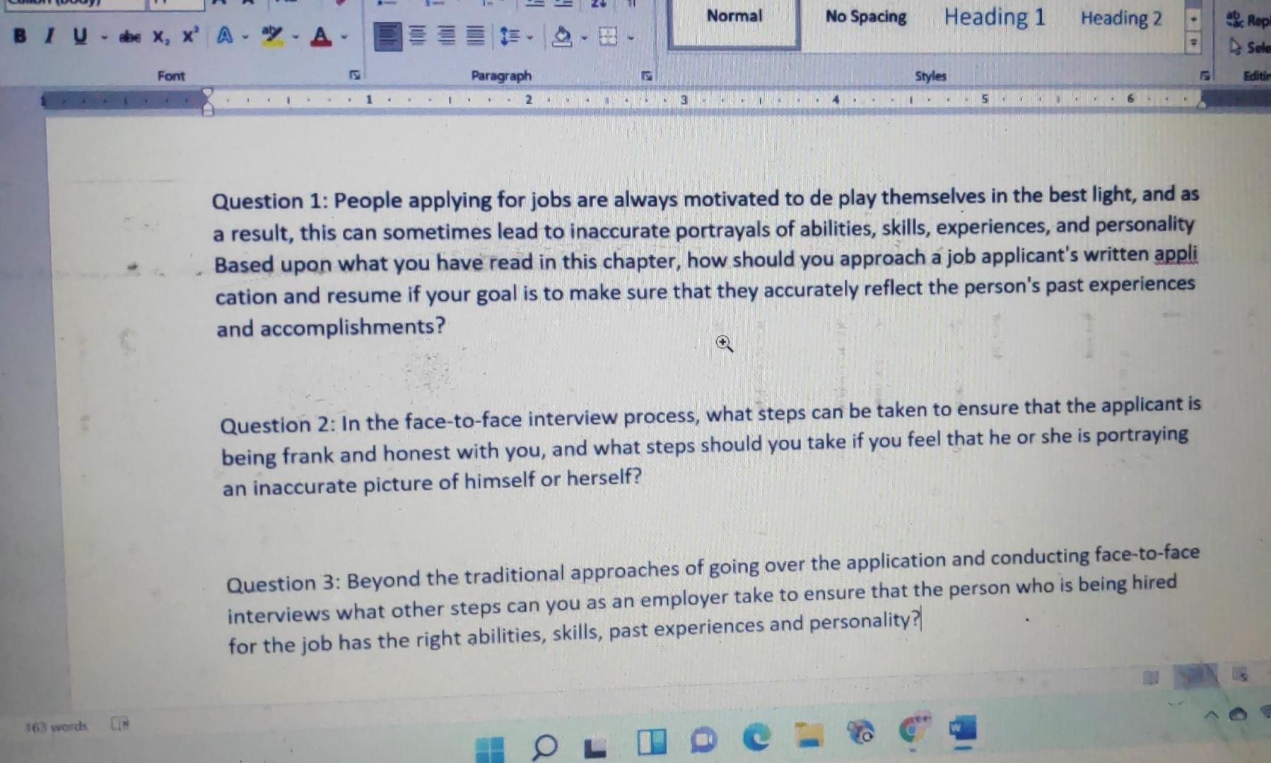 Normal No Spacing Heading 1 Heading 2 BIU - obe