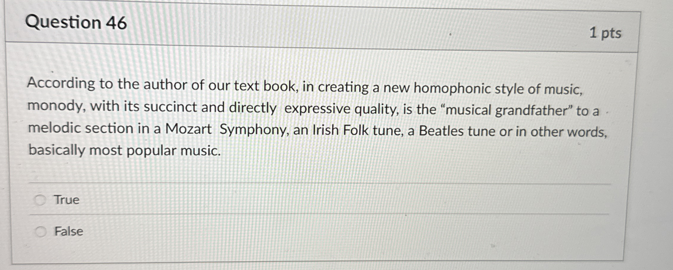 Question 4 6 1 pts According to the author of our