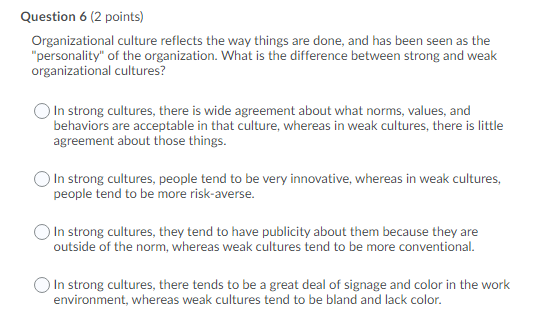 Question 1 (2 points) What are attitudes, and