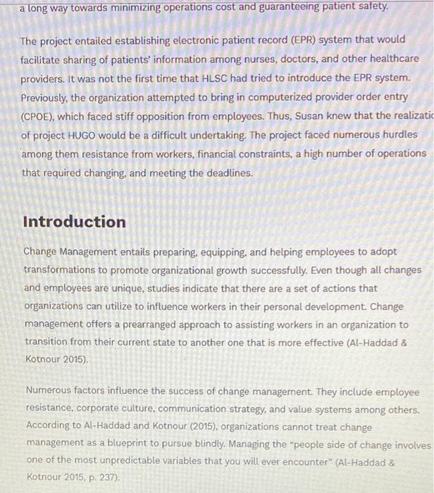 question: describe the top 3-5 challenges at