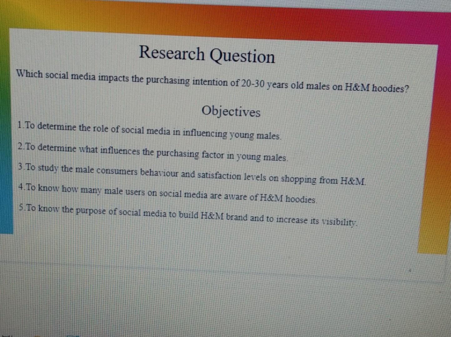 please explain this Research Question Which