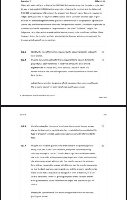 commercial law please assist asap Question Marka: