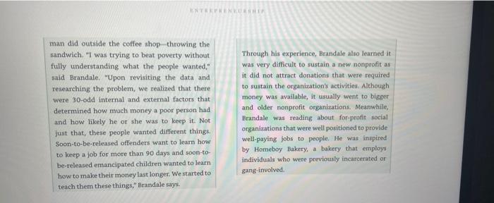 read the case study and answer the critical