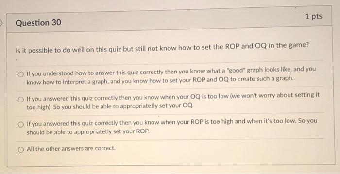 1 pts Question 29 What is the difference between