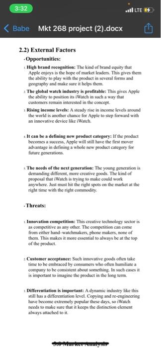 Could you write a report about Apple Watch and