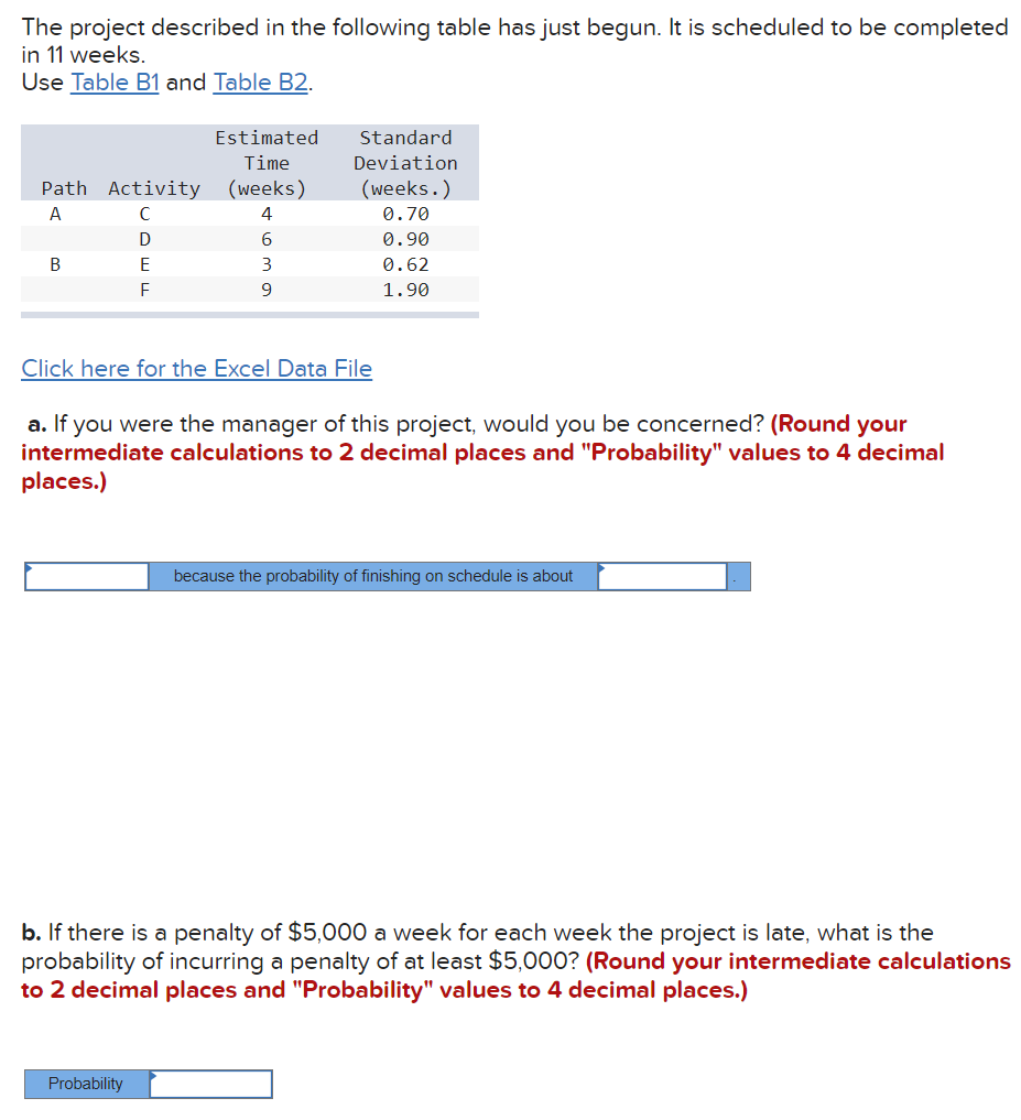 please show any and all work in excel Table B1