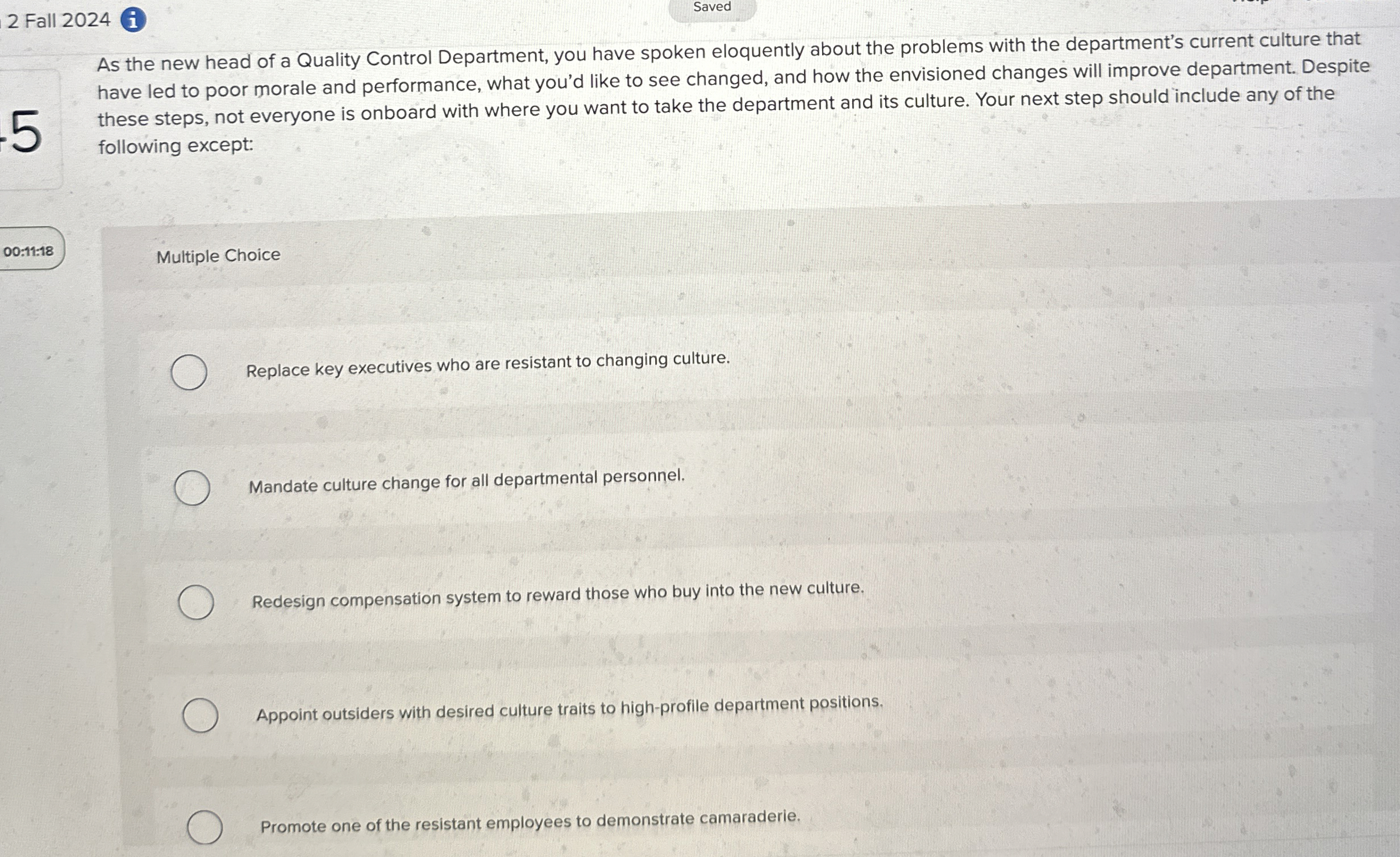 2 Fall 2 0 2 4 Saved As the new head of a Quality