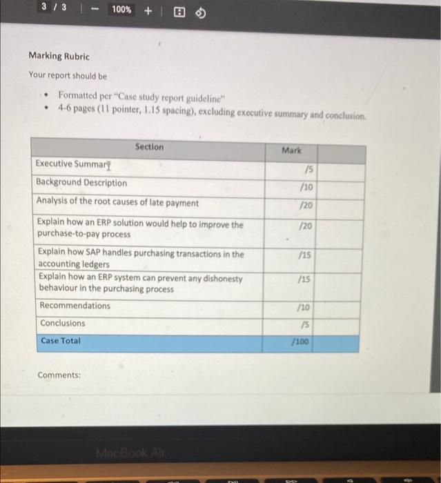 SIB530 Mini-Case Study Assignment Assignment