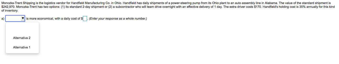 b) What production issues are not included in the