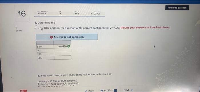 Return to question 16 Problem 10-27 (Algo) 1