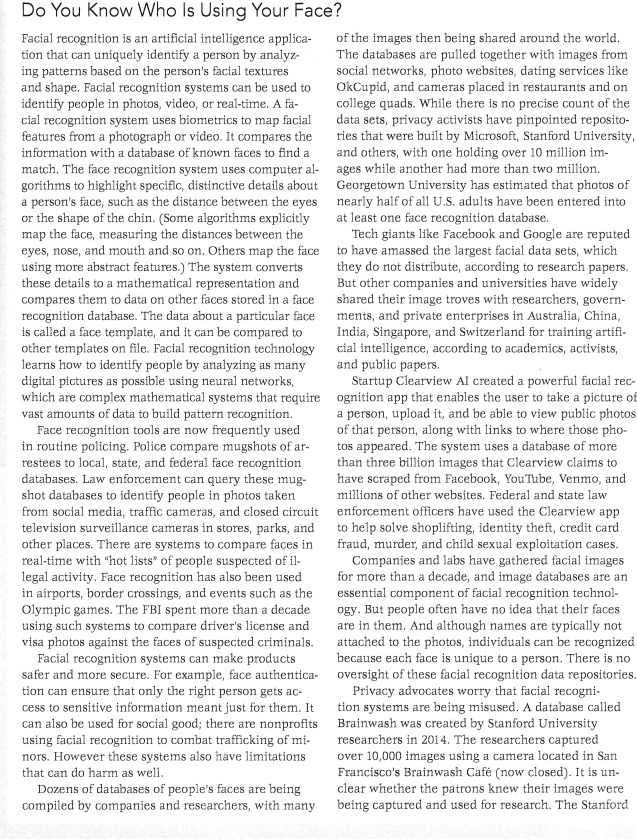 a Do You Know Who Is Using Your Face? Facial