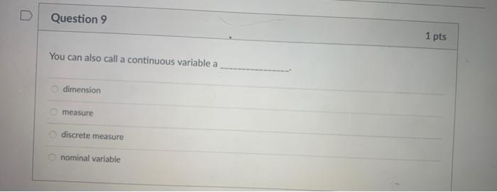 tableau project Question 9 1 pts You can also