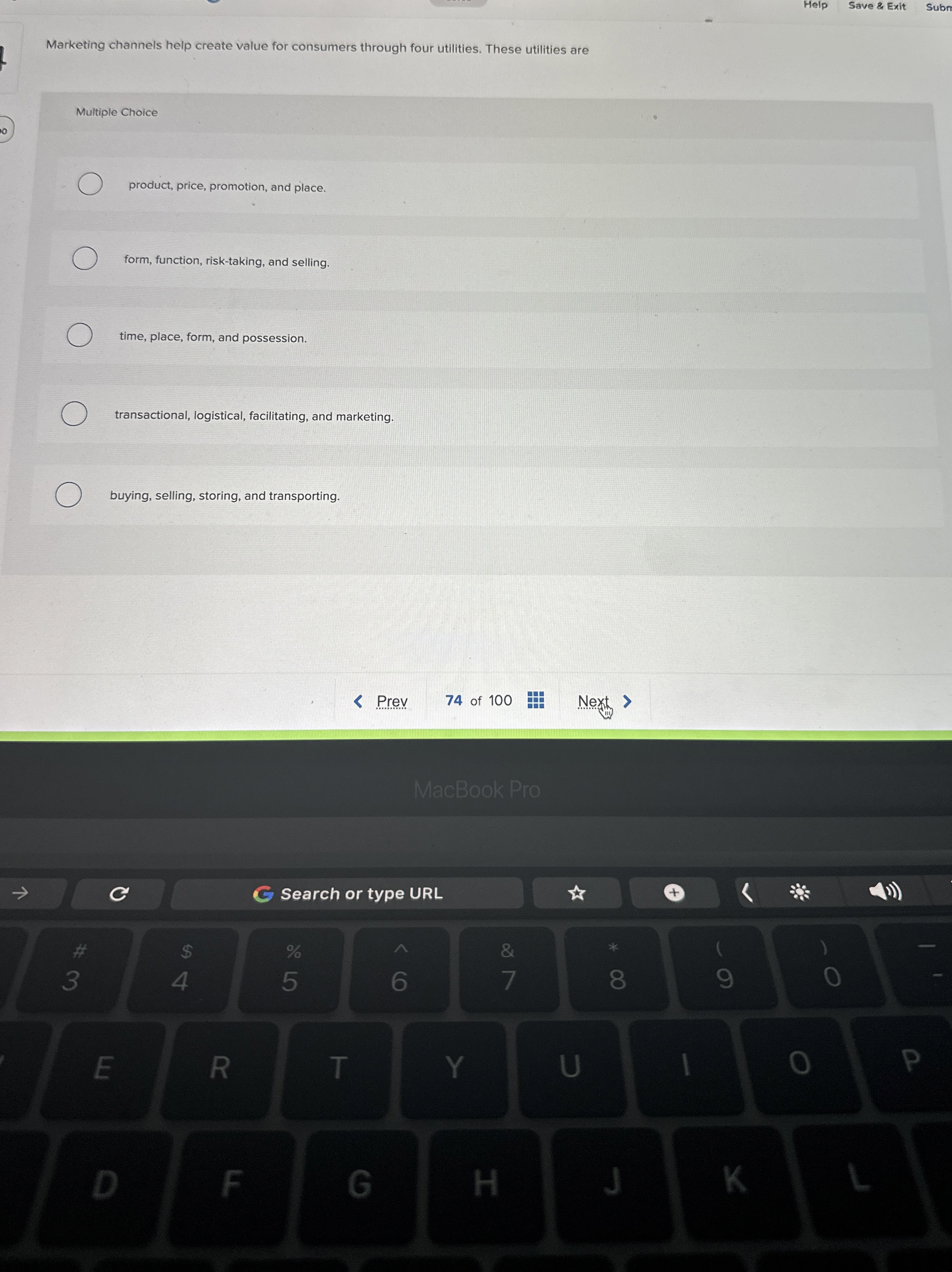 Help Save & Exit Subm Marketing channels help