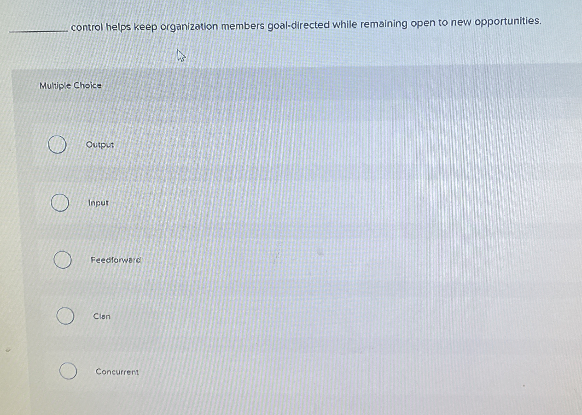 control helps keep organization members goal -