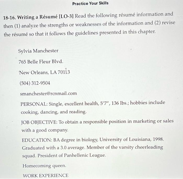 For this assignment, we'll start with Practice