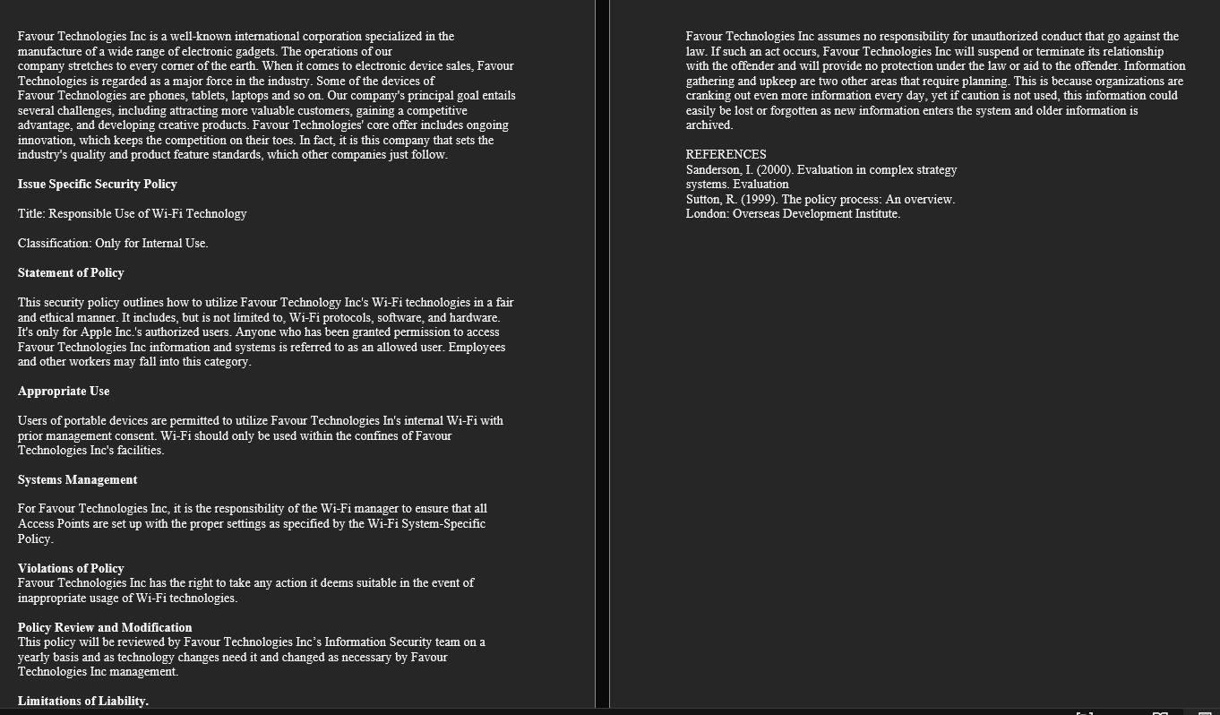 Using the template provided in Table 9-1 in your textbook, develop documentation