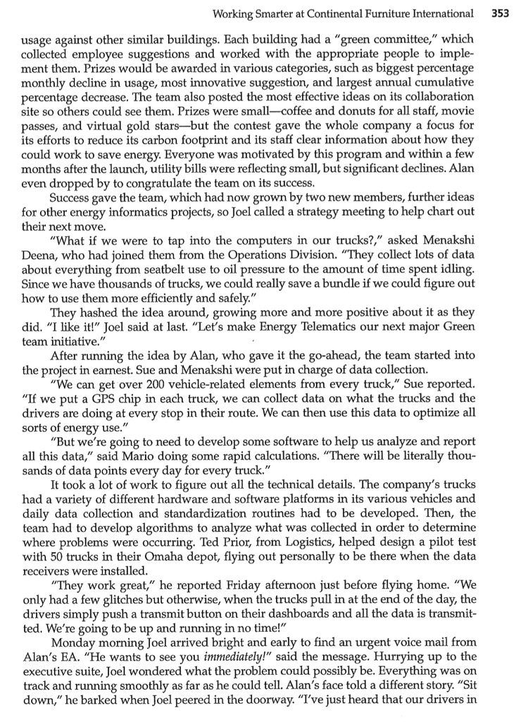 3. Develop a plan for Joel and his team to get