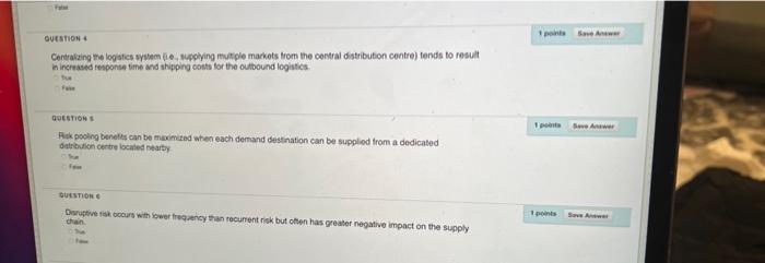 QUESTION 1 1 points Save Answer In a typical drop