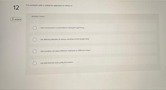 The problem with a utilitarian approach to ethics