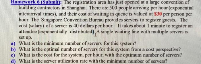 Homework 6 (Submit): The registration area has