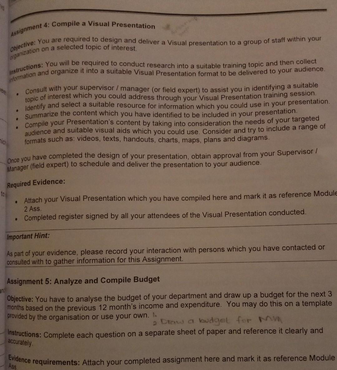 Assignment 4: Compile a Visual Presentation