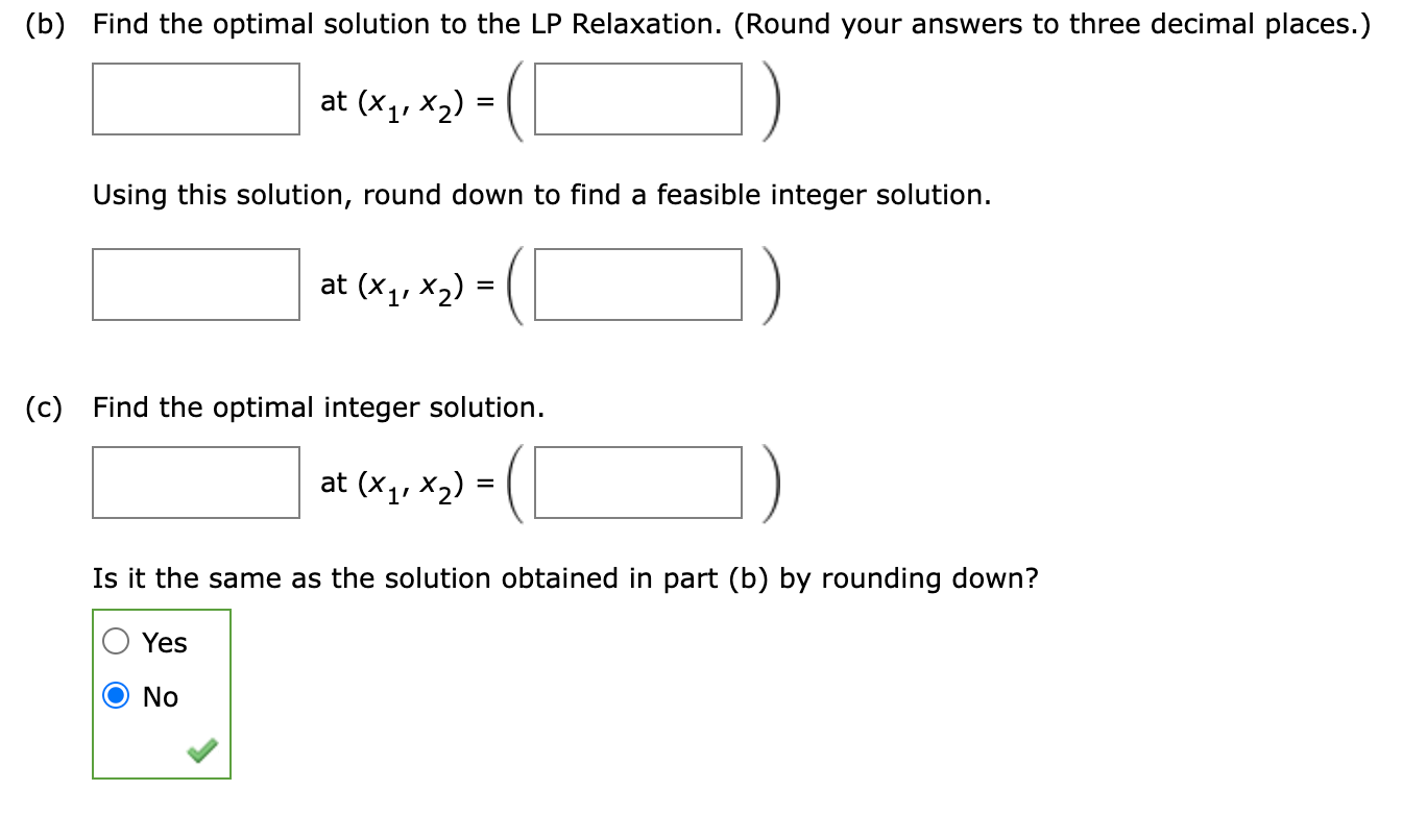 Consider the following all-integer linear