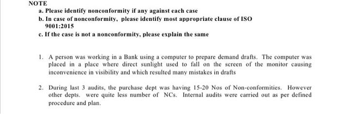 Please help me identify each situation wether it