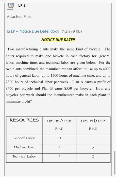 LP 3 Attached Files: LP - Notice Due Date!.docx