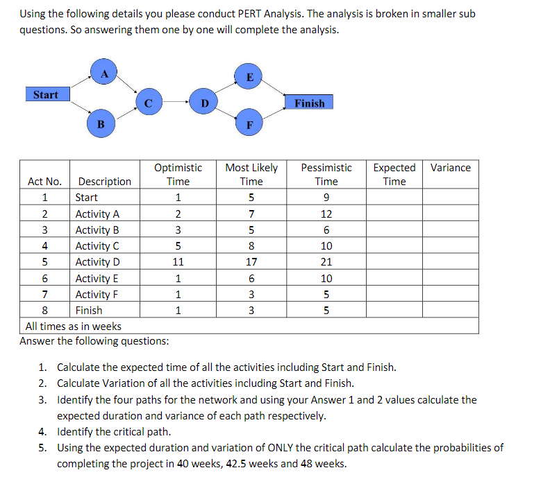 ANSWER #5 TOO PLEASE Using the following details