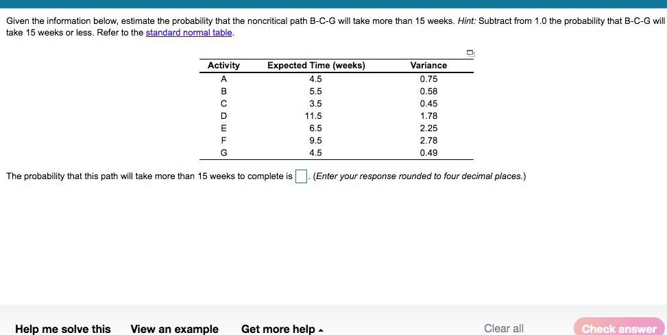 Given the information below, estimate the