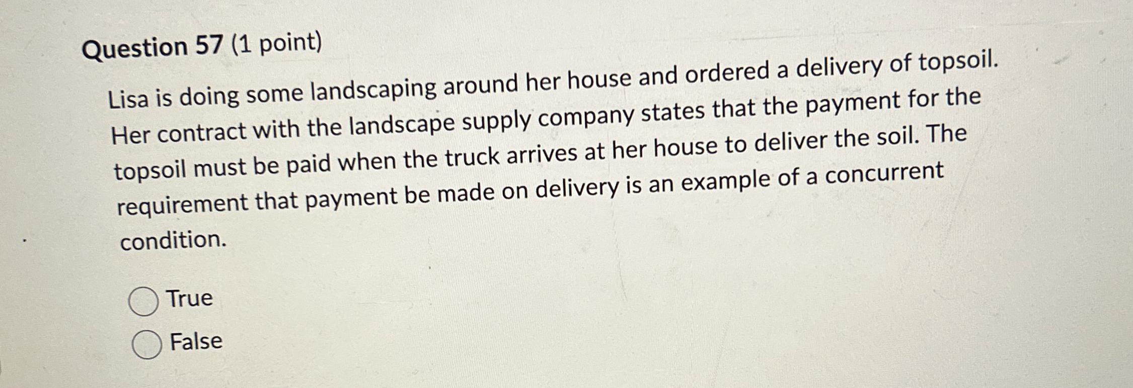 Question 5 7 ( 1 point ) Lisa is doing some