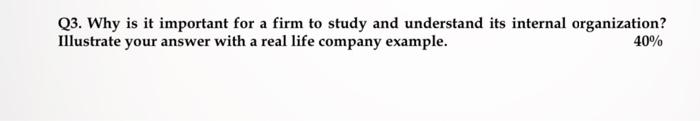 need a detailed answer please i'll upvote Q3. Why